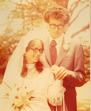 faded seventies wedding photo needs removal of colour cast recolouring