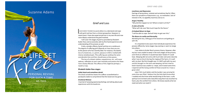 Cover design for book by counsellor  writing about Christian principles leading to personal freedom