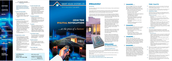 OVersize brichure for "smarthouse' business