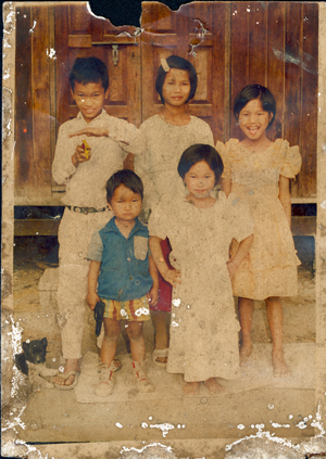 dirty, ripped, mouldy and stained photo comes in for rescue