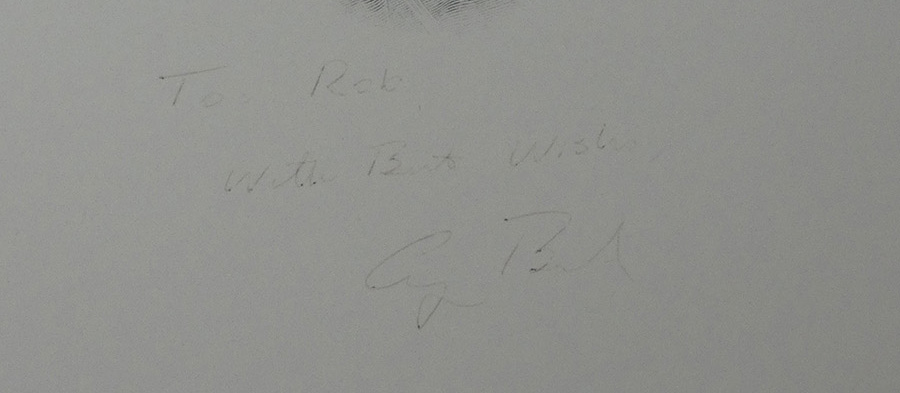 faded Bush presidential signature needs restoration.