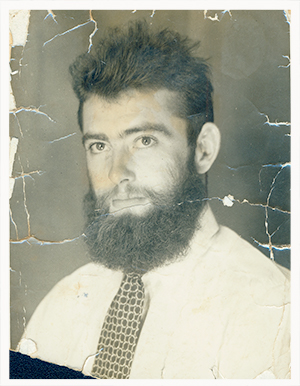 photo of client's Dad cracking and breaking up