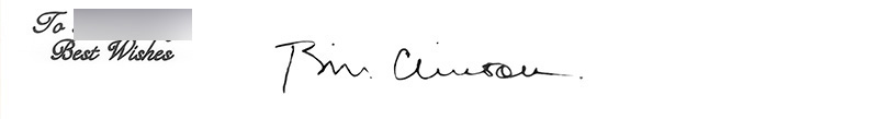 Clinton signature gets a freshen up in photo restoration.
