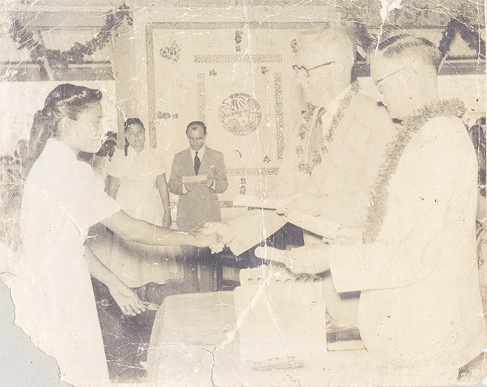 old very torn, very faded, masrked and blemished photo submitted for restoration