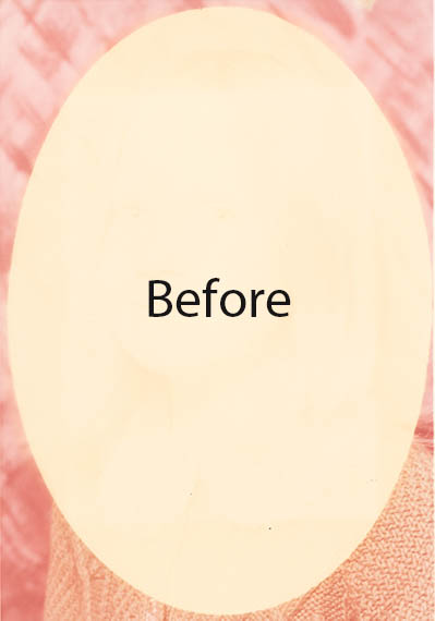 This is one of the most challenging restorations I have attempted. There was nothing in the picture frame