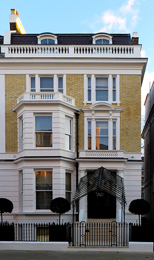 House now in perspective, cropped, car removed and picket fence restored