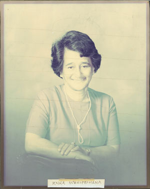 Faded mother one of a number of family photos needing restoration
