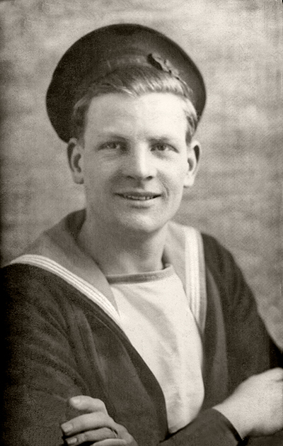 sailor returns to the family in this photo restoration