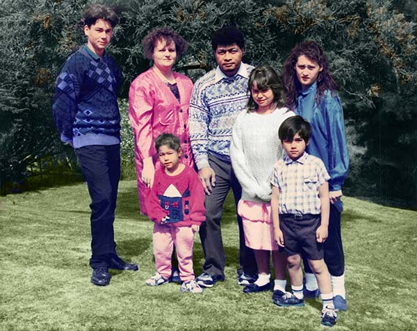 colours now looking much more natural - a photo restoration job
