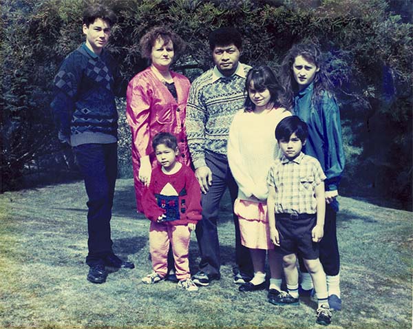 family photo had turned blue - a job for a restorer