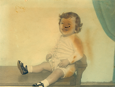 burned photo comes in for restoration