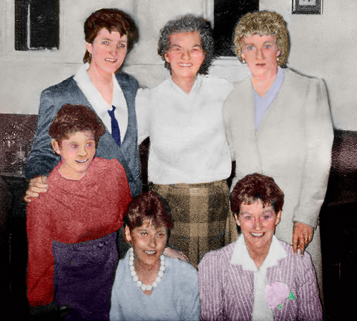 small grubby old photo enlarged and brought back to life