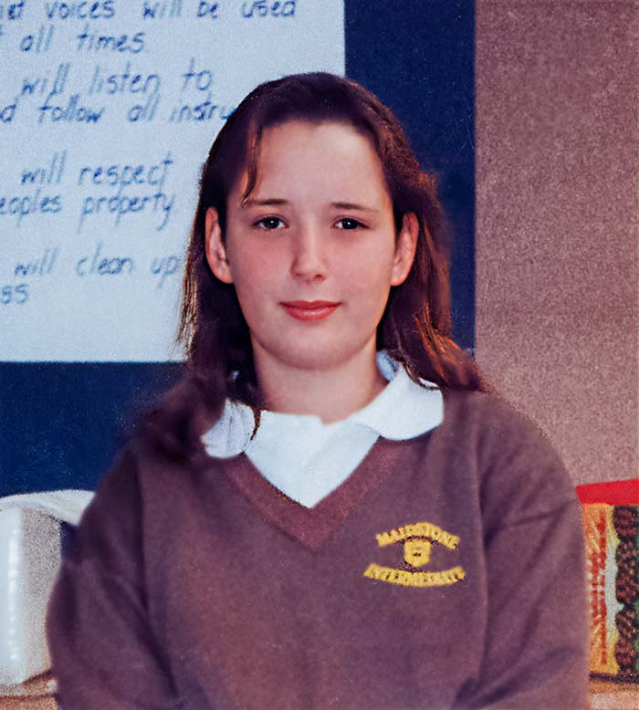 small image of girl restored and enlarged from 3cm to A4