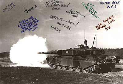 we did it - all signatures restored except two. A tricky photo-restoration job